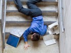 Man Falling Down Stairs