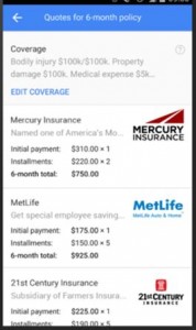 Insurers who partner with Google Compare get equal access to the service