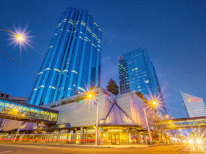 Office buildings in downtown Edmonton